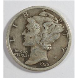 1926S  Mercury dime VF  Very Scarce  est $50-$55