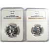 Image 1 : 1964 proof quarter NGCPR67-64 half $ NGCPR68  est $55-$60