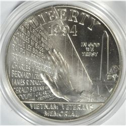 1994  Vietnam VETS MEMORIAL SILVER BU RARE  est $75-$80