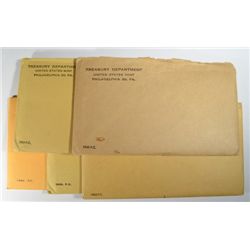 1960 thru 1964 silver proof sets in envelops  est  $120-$130