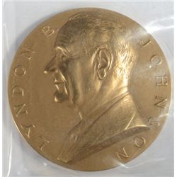 1965 Johnson BRONZE Inaugural medal original government