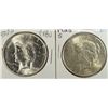 Image 1 : 1922D Peace $ MS62 and 23S AU