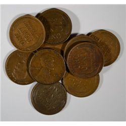 10 1931-D LINCOLN CENTS VF-XF