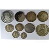 Image 1 : FORIEGN SILVER COIN LOT TOTALING APPROX. 1.5 OZ  ACTUAL SILVER WEIGHT
