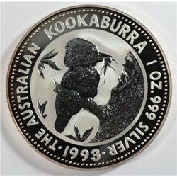 1993  Australia KOOKABURRA 1 oz. silver  est $50-$55