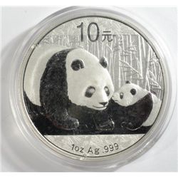 2011   China Panda 1 oz. silver  est $50-$55