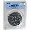 Image 1 : 2010 Canada Olympic 1 oz. silver Maple Leaf HOCKEY  est $50-$55