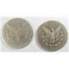 Image 2 : 2  1895O  Morgan $ good and a VG/F rim bump  est $400-$450