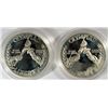Image 1 : ( 2 ) 1988 UNITED STATES PROOF OLYMPIC  PROOF SILVER DOLLARS IN ORIGINAL CAPSULE