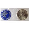 Image 3 : ( 5 ) NICE 1972 UNCIRCULATED 40%  SILVER EISENHOWER DOLLARS ( BLUE  ENVELOPES )