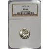 Image 1 : 1947-D Roosevelt Dime NGC MS66