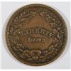 Image 1 : 1863 CIVIL WAR PATRIOTIC TOKEN LIBERTY/UNION  R1