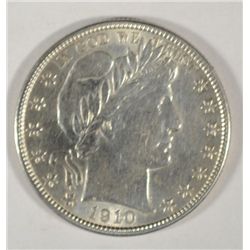 1910S  Barber half $ borderline AU  est  $190-$200
