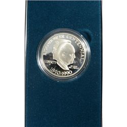 1990  IKE proof silver $  original packaging  est $40-$45