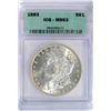 Image 1 : 1883  Morgan $  ICG63 GRADED RIGHT   est  $60-$65