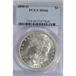 1898O  Morgan $  PCGS66 est $370-$385
