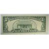 Image 2 : 1995 $5 Federal Reserve Note MINT ERROR NO SEAL  CHOICE CU