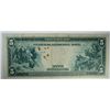 Image 2 : 1914  $5 Federal Reserve Note  XF stain spots est $75-$80