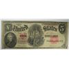 Image 1 : 1907  $5 WOODCHOPPER  U S NOTE  VG  est $80-$85