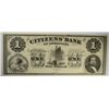 Image 1 : $1  Remainder note CITIZENS' BANK LA    CU