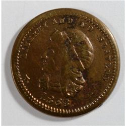 1863  Civil War   PATRIOTIC token  36/340  R2  VF