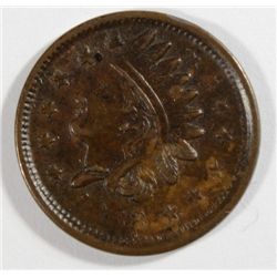 1863  Civil War NOT ONE CENT   PATRIOTIC token  93/362  R2  VF