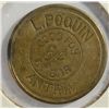 Image 1 : GOOD FOR TOKEN 5 cents at bar ANTRIM  L. POOUIN UNATTRIBUTED