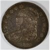Image 1 : 1833  Bust half $ F/VF rim dings est $55-$60