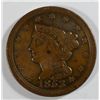 Image 1 : 1853  half penny  NICE COLOR VF  est $65-$70