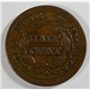 Image 2 : 1853  half penny  NICE COLOR VF  est $65-$70