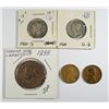 Image 1 : GROUP: 1926-S ONE CENT VF, 1921 DIME GOOD, 1926-S DIME VG, 1838 ONE CENT VG-F,
