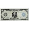 Image 1 : 1914 $10.00 FEDERAL RESERVE NOTE STAR NOTE FR.922 RARE! XF-AU, BARGAIN