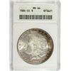 Image 1 : 1884 CC MORGAN DOLLAR ANACS MS64 RAINBOW COLOR!