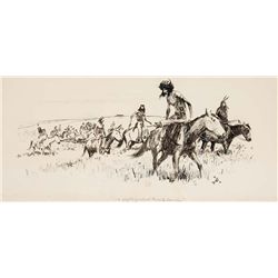 A Fighting Retreat Towards Canada by Delano, Gerard Curtis