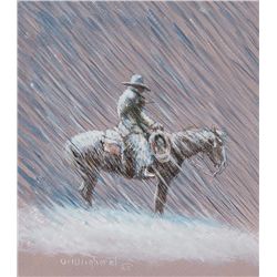 Cowboy in the Rain by Wieghorst, Olaf