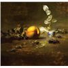Image 1 : Peach, Bird Feeder & Silver Dollars by Leffel, David