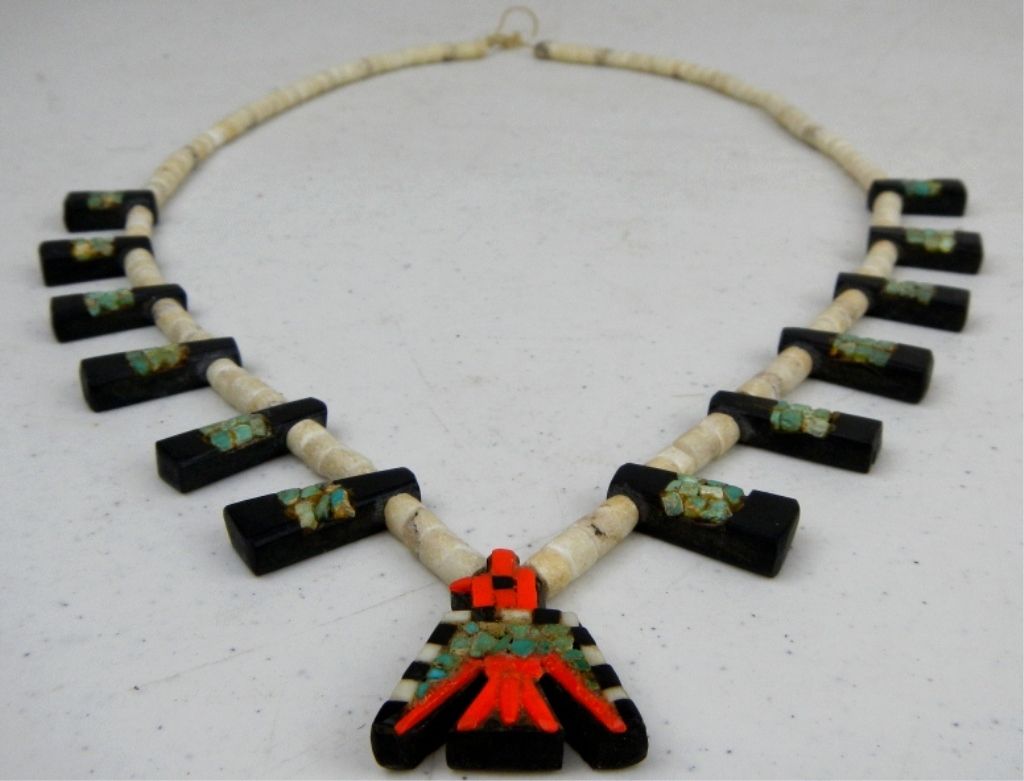 Zuni Indian Thunderbird Necklace