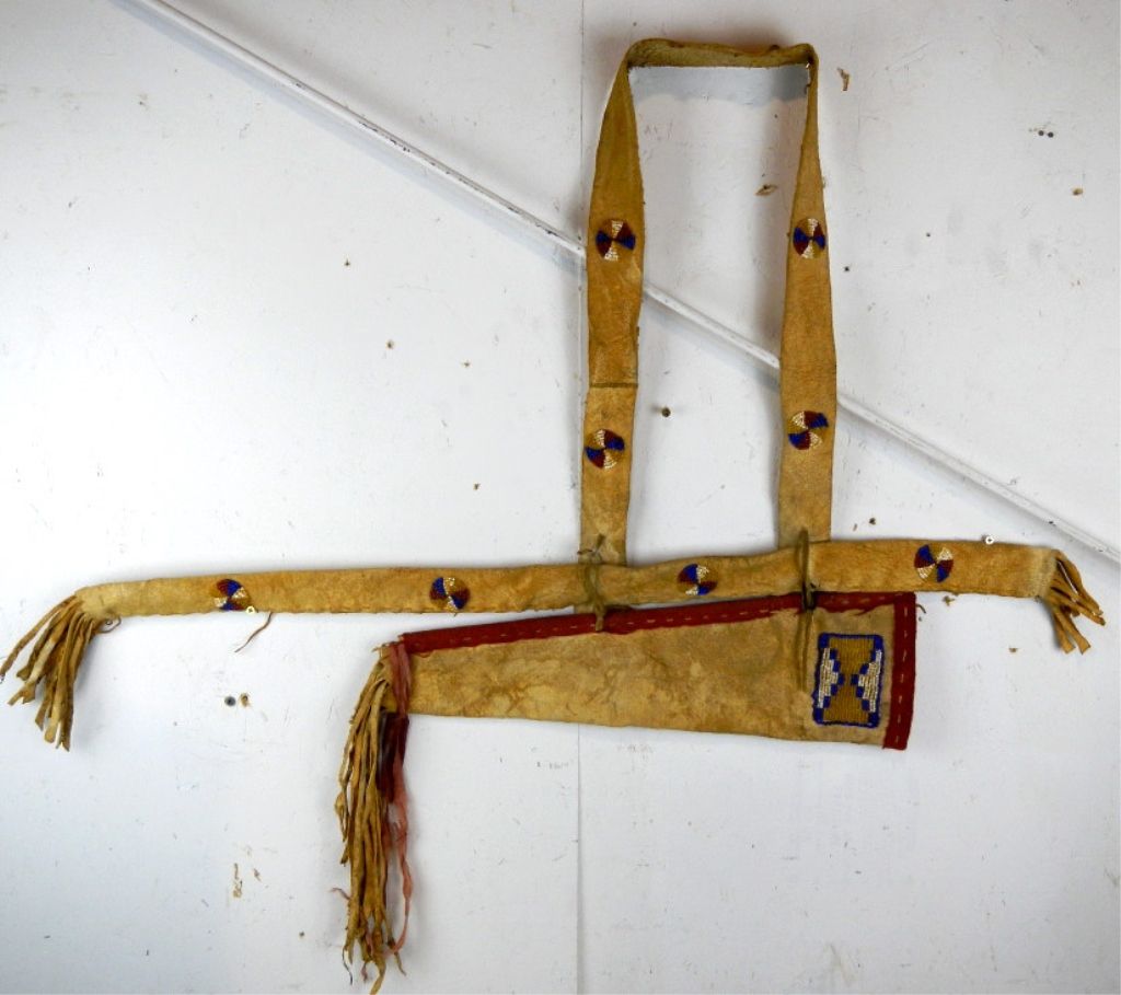 Montana Blackfoot Beaded Arrow Quiver 1900's