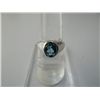 Image 1 : 20.50 CTW BLUE TOPAZ RING .925 STERLING SILVER