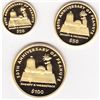 Image 1 : Niue 50th Anniversary of Peanuts gold 3 piece set