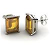 Image 1 : Genuine 8.40 ctw Citrine Earring 14k W/Y Gold