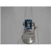 Image 1 : 35.00 CTW BLUE TOPAZ RING .925 STERLING SILVER