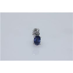 4.00 CTW SAPPHIRE PENDANT .925 STERLING SILVER