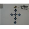 Image 1 : 23.75 CTW BLUE TOPAZ PENDANT .925 STERLING SILVER