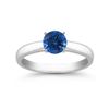 Image 1 : Genuine 0.40 ctw Sapphire Solitaire Ring 14kt