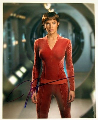 Jolene Blalock Star Trek Enterprise T Pol Photo Autograph