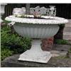Image 1 : A pair of white painted cast iron campana form garden urns