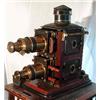 Image 1 : A 19th century mahogany cased biunial photographic lantern by J T Mair, Fulham together with a quant