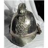 Image 1 : A 19th century white metal Merryweather pattern fireman's helmet