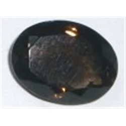 22.20 CARAT *HUGE* SMOKY TOPAZ *OVAL CUT/POLISHED & FACETED*!! GEMSTONE CAME OUT OF SAFE!!